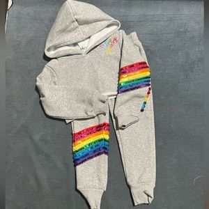 You Are Amazing Sequin Rainbow Jogger Set! 🌈✨